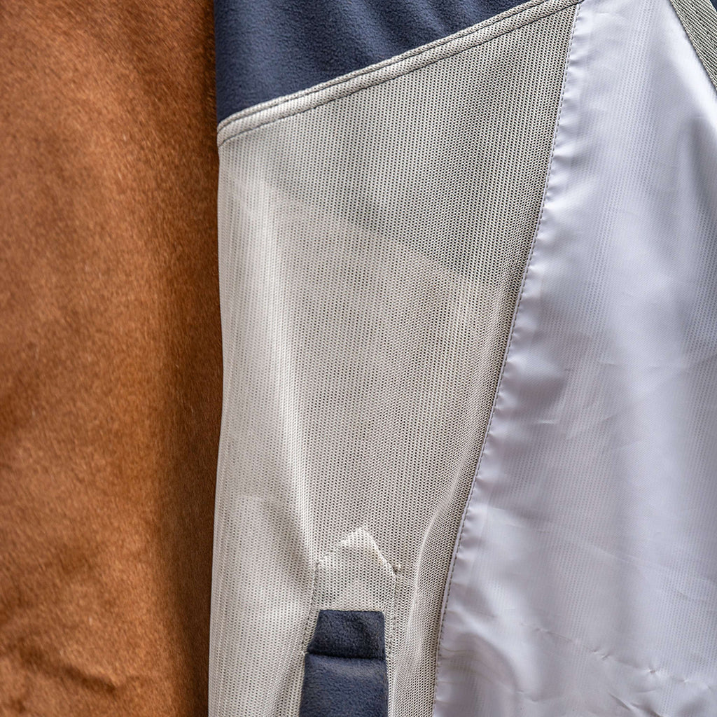 Velder Horsewear Premium Couverture Anti-Mouches Rainless Fall Navy/Pearl Silver