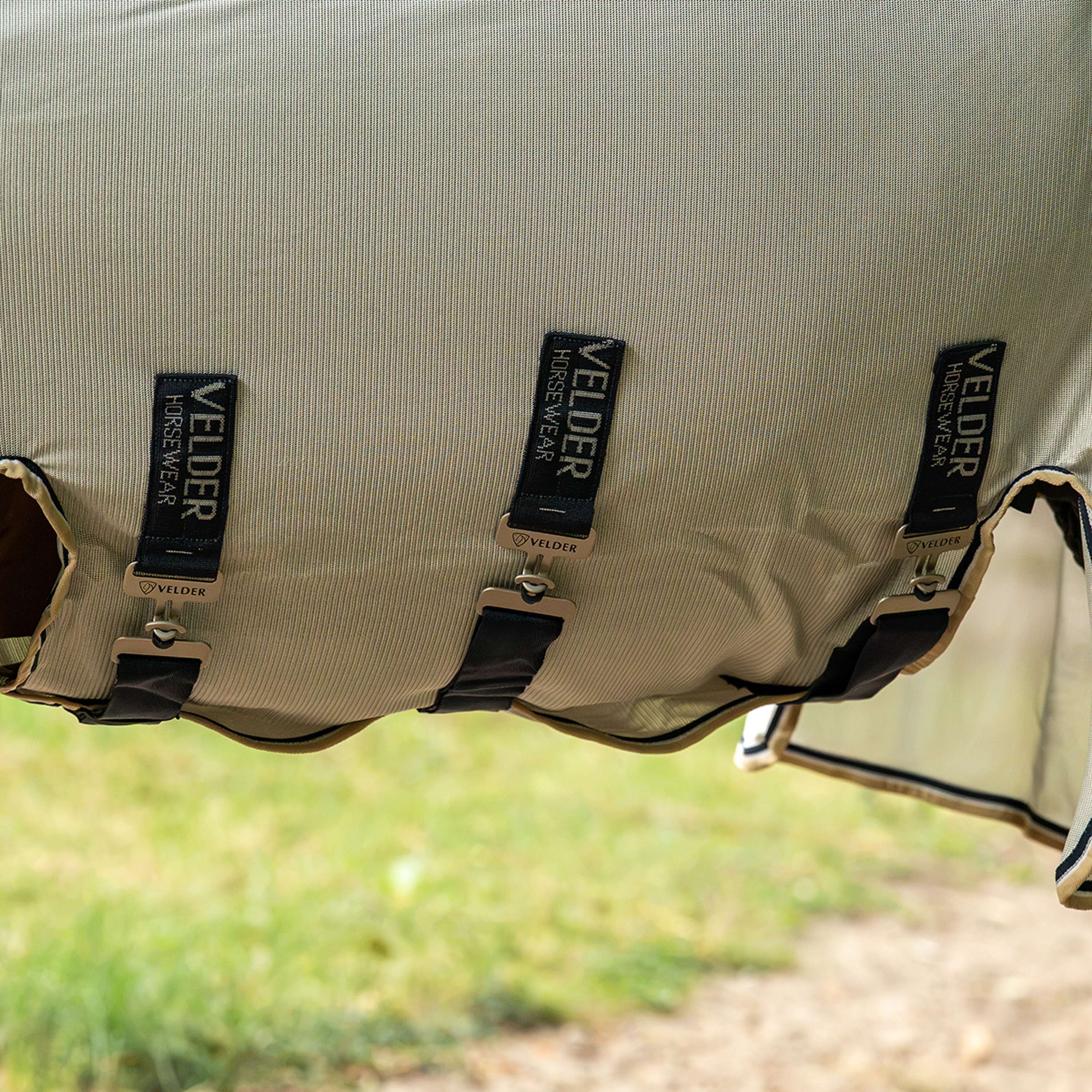 Velder Horsewear Premium Pony Couverture Anti-Mouches Waterproof-Top Navy/Pearl Silver