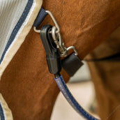 Velder Horsewear Premium Couverture Anti-Mouches Waterproof-Top Navy/Pearl Silver