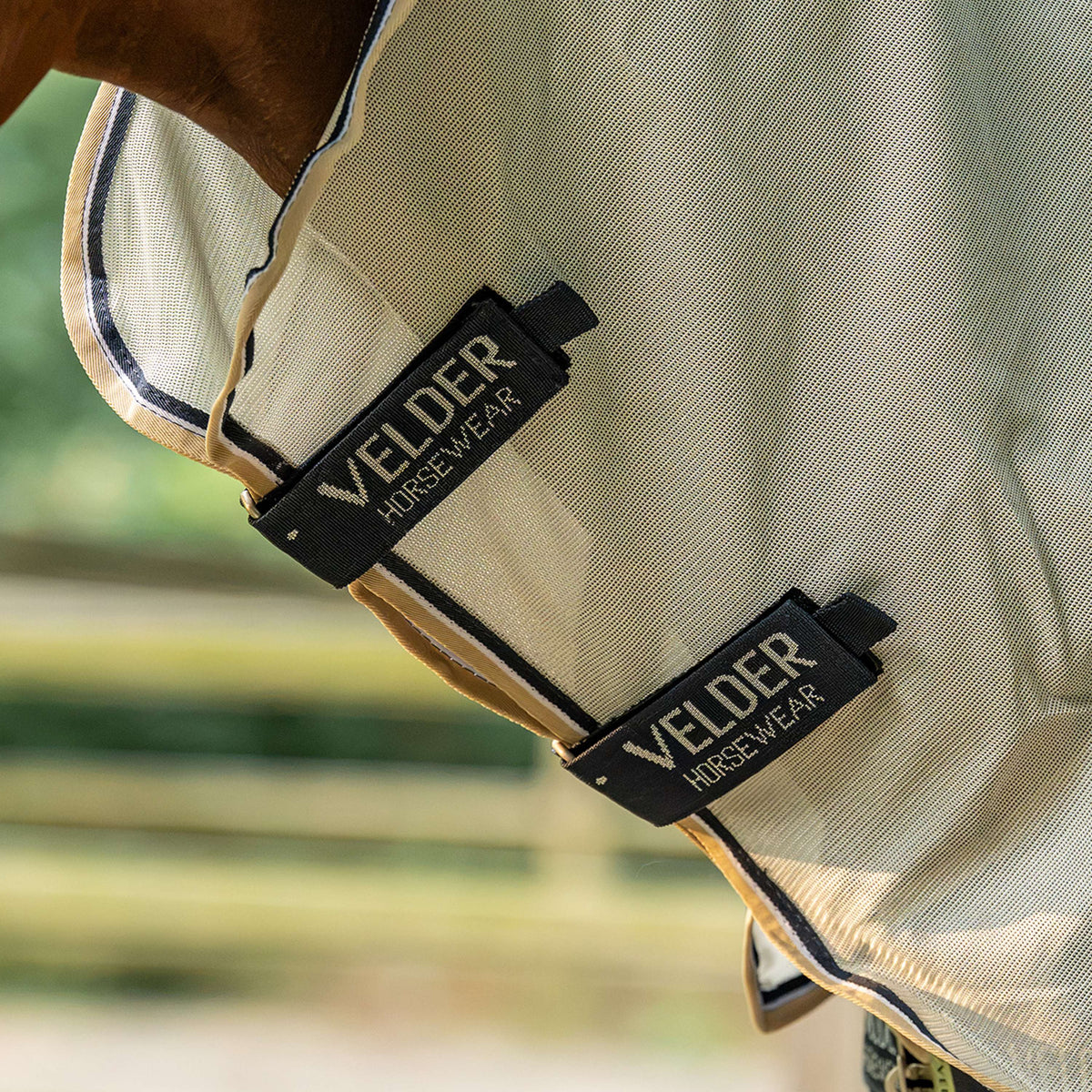 Velder Horsewear Premium Couverture Anti-Mouches Waterproof-Top Navy/Pearl Silver