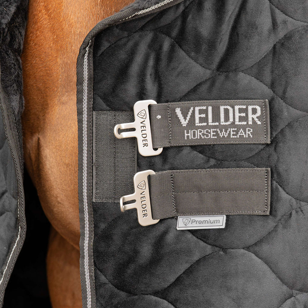 Velder Horsewear Premium Pony Couverture de Concours Satin Glow Black Night