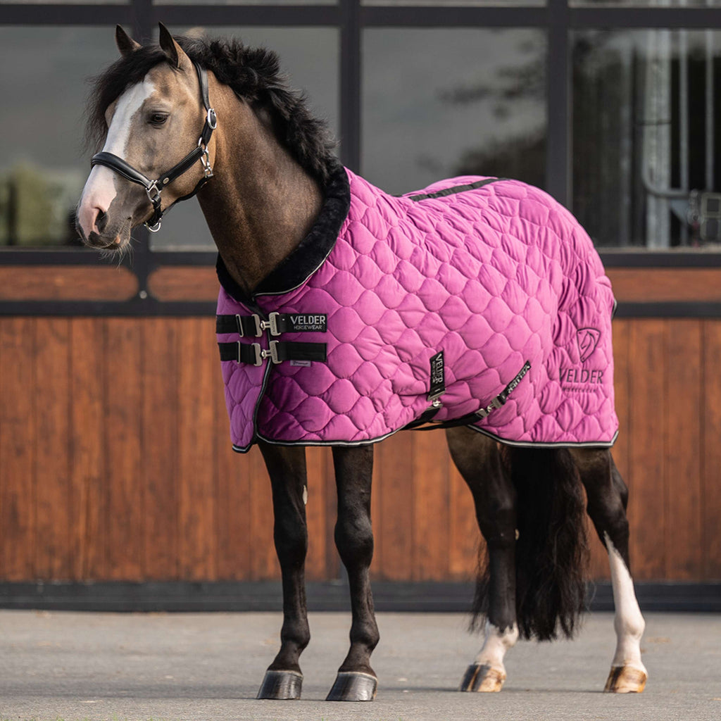 Velder Horsewear Premium Pony Couverture de Concours Satin Glow Dutch Raspberry