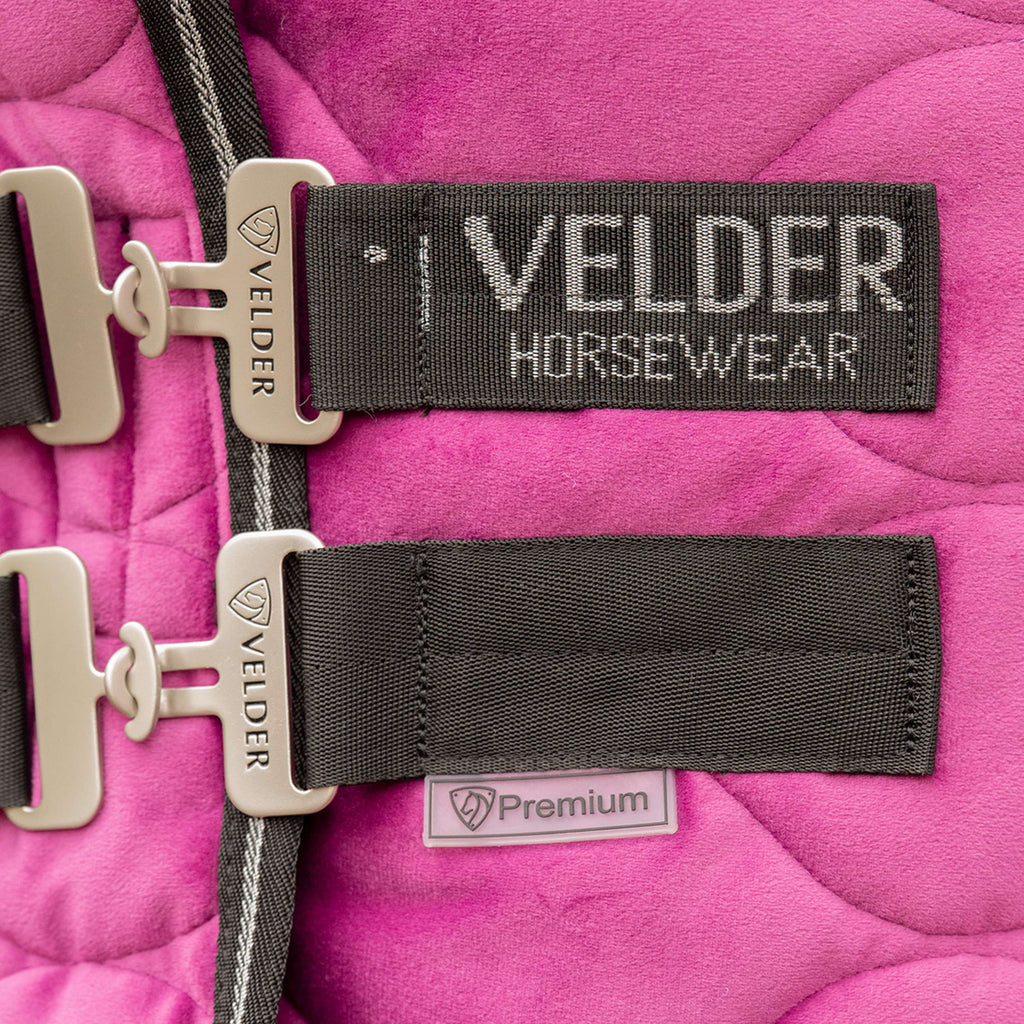 Velder Horsewear Premium Pony Couverture de Concours Satin Glow Dutch Raspberry