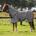 Velder Horsewear Essentials Pony Couverture Anti-Mouches avec Couvre-cou Zebra Noir/Blanc