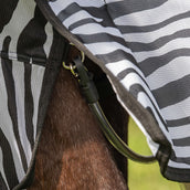 Velder Horsewear Couverture Anti-Mouches avec Couvre-cou Zebra Noir/Blanc