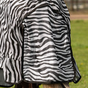 Velder Horsewear Couverture Anti-Mouches avec Couvre-cou Zebra Noir/Blanc