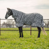 Velder Horsewear Couverture Anti-Mouches avec Couvre-cou Zebra Noir/Blanc
