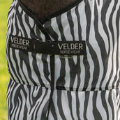 Velder Horsewear Couverture Anti-Mouches avec Couvre-cou Zebra Noir/Blanc