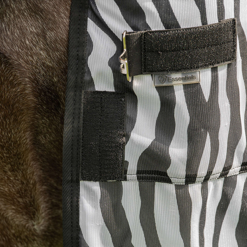 Velder Horsewear Essentials Couverture Anti-Mouches avec Couvre-cou Zebra Noir/Blanc