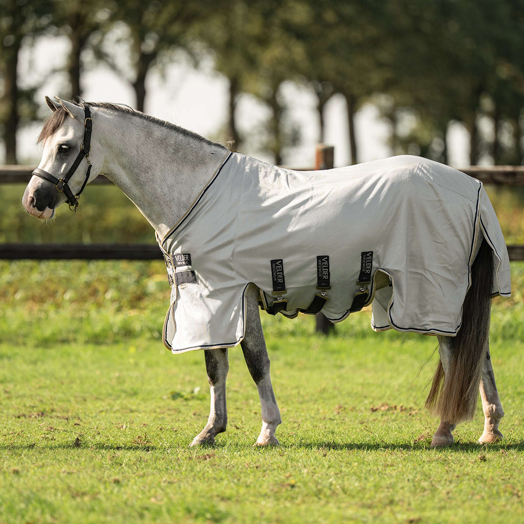 Velder Horsewear Premium Pony Couverture Anti-Mouches Pearl Grey