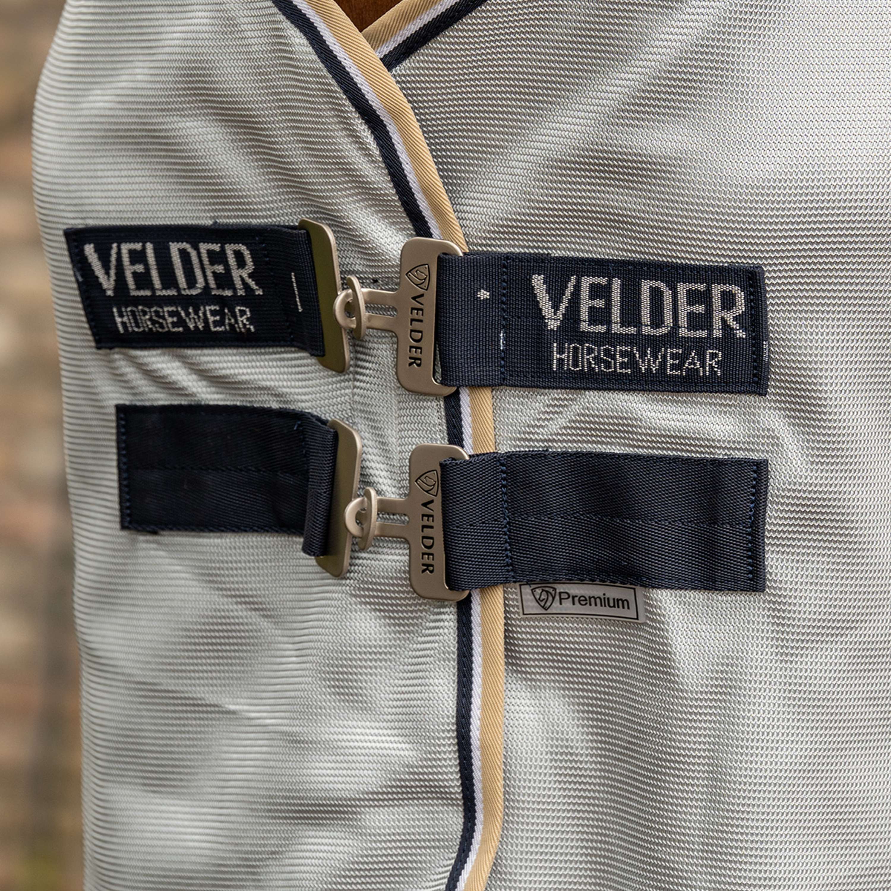 Velder Horsewear Premium Pony Couverture Anti-Mouches Pearl Grey