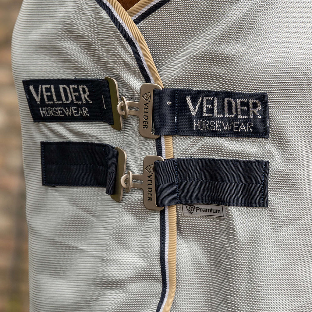 Velder Horsewear Premium Pony Couverture Anti-Mouches Pearl Grey