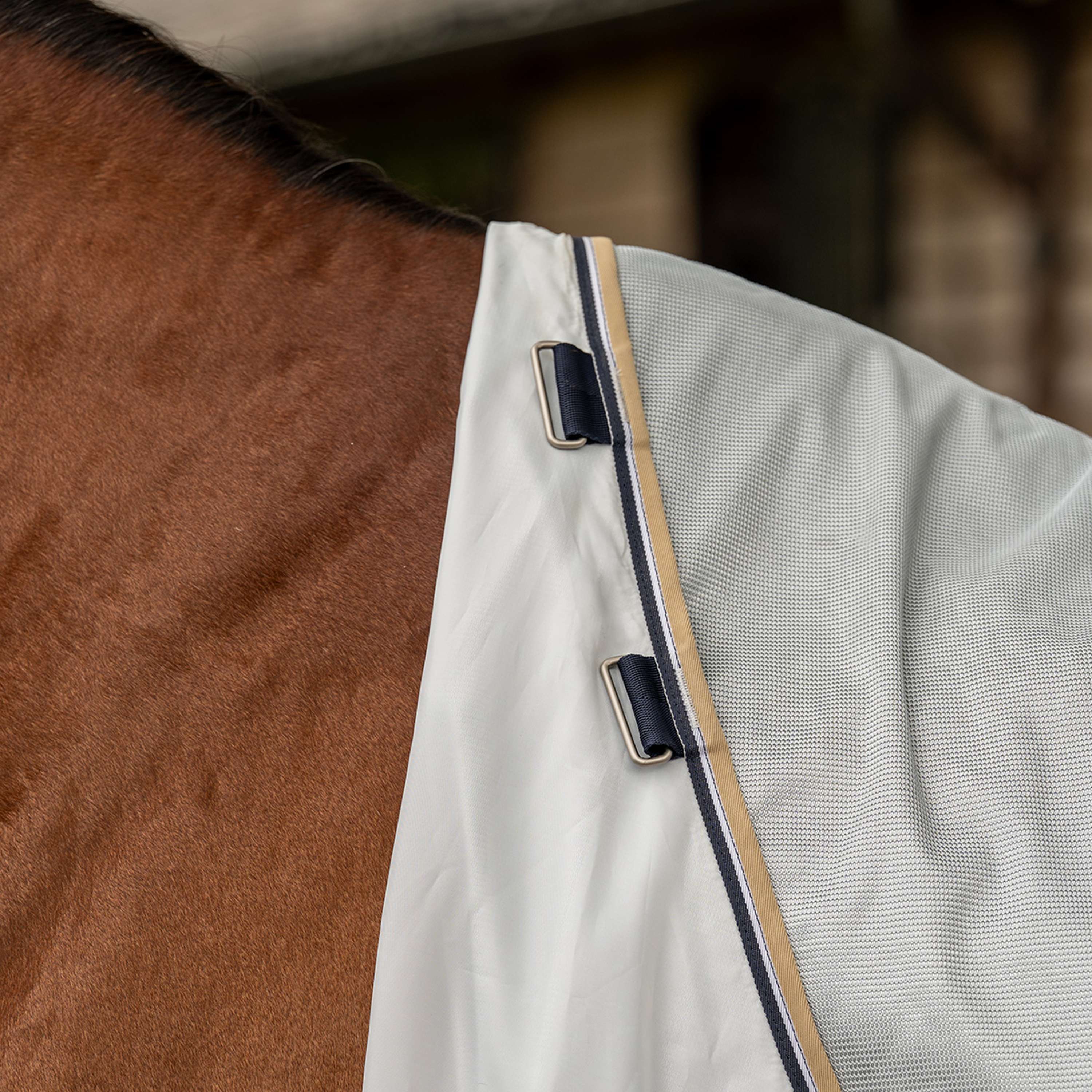 Velder Horsewear Premium Pony Couverture Anti-Mouches Pearl Grey