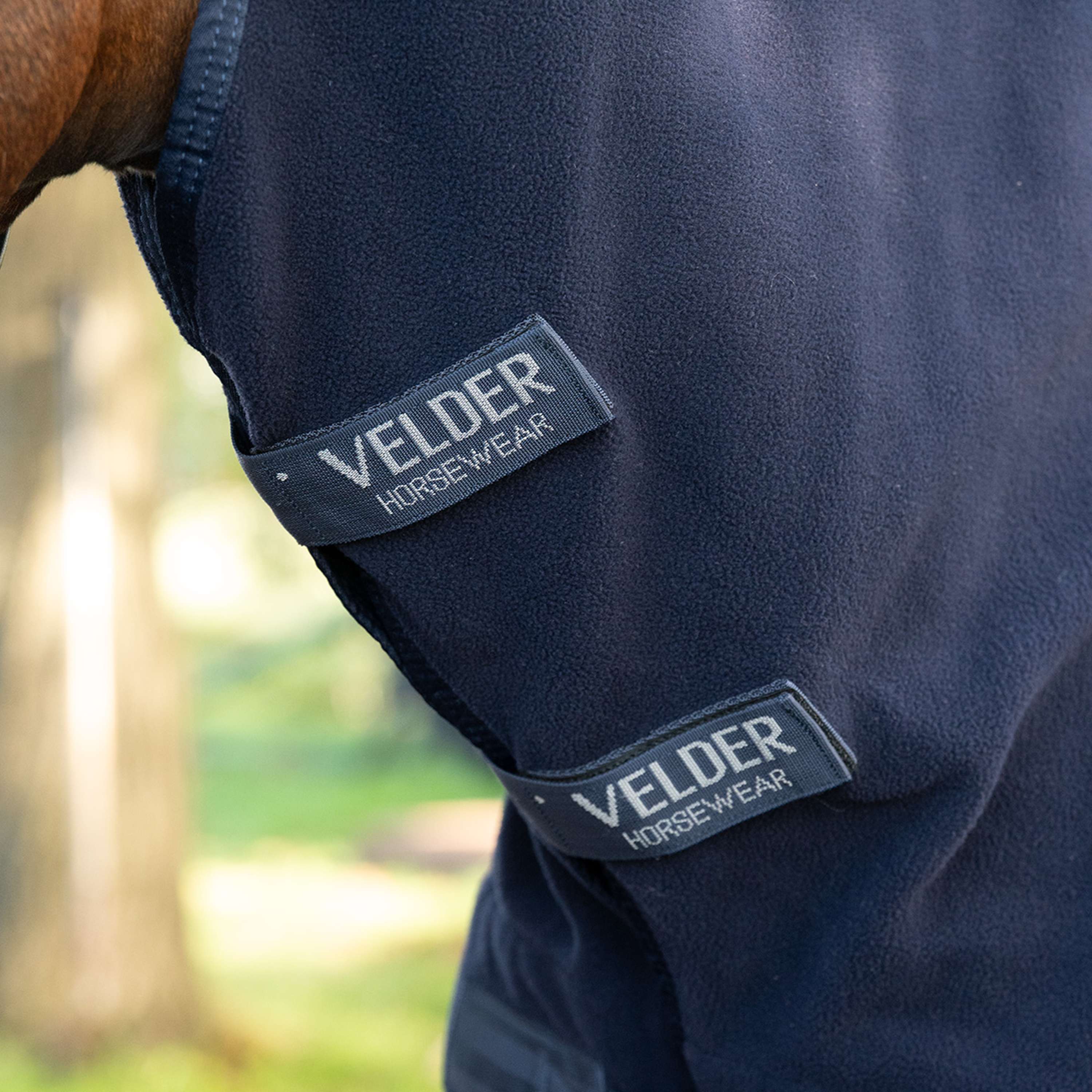 Velder Horsewear Essentials Couverture Polaire Comfy avec Couvre-cou Marin