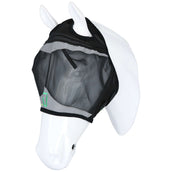 Agradi Horse Masque Anti-Mouches Fine Mesh avec Découpe D'oreille Noir