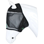 Agradi Horse Masque Anti-Mouches Fine Mesh avec Découpe D'oreille Noir