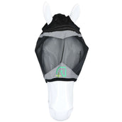 Agradi Horse Masque Anti-Mouches Fine Mesh avec Découpe D'oreille Noir