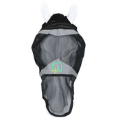 Agradi Horse Masque Anti-Mouches Fine Mesh avec Découpe D'oreille et le Nez Noir