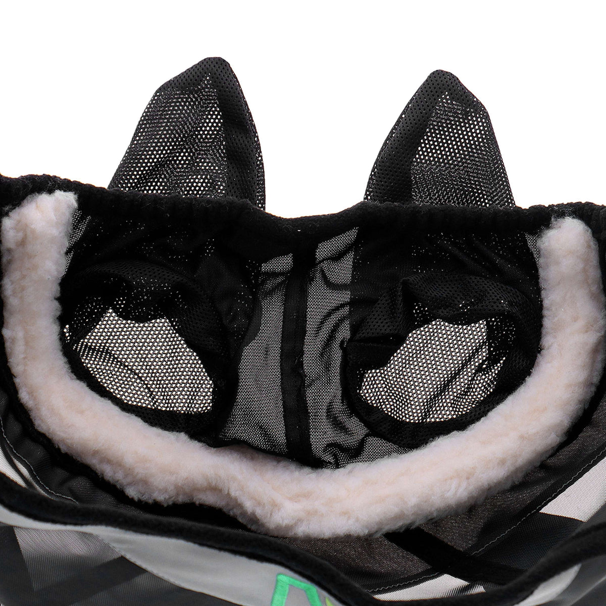 Agradi Horse Masque Anti-Mouches Fine Mesh avec Oreilles Noir