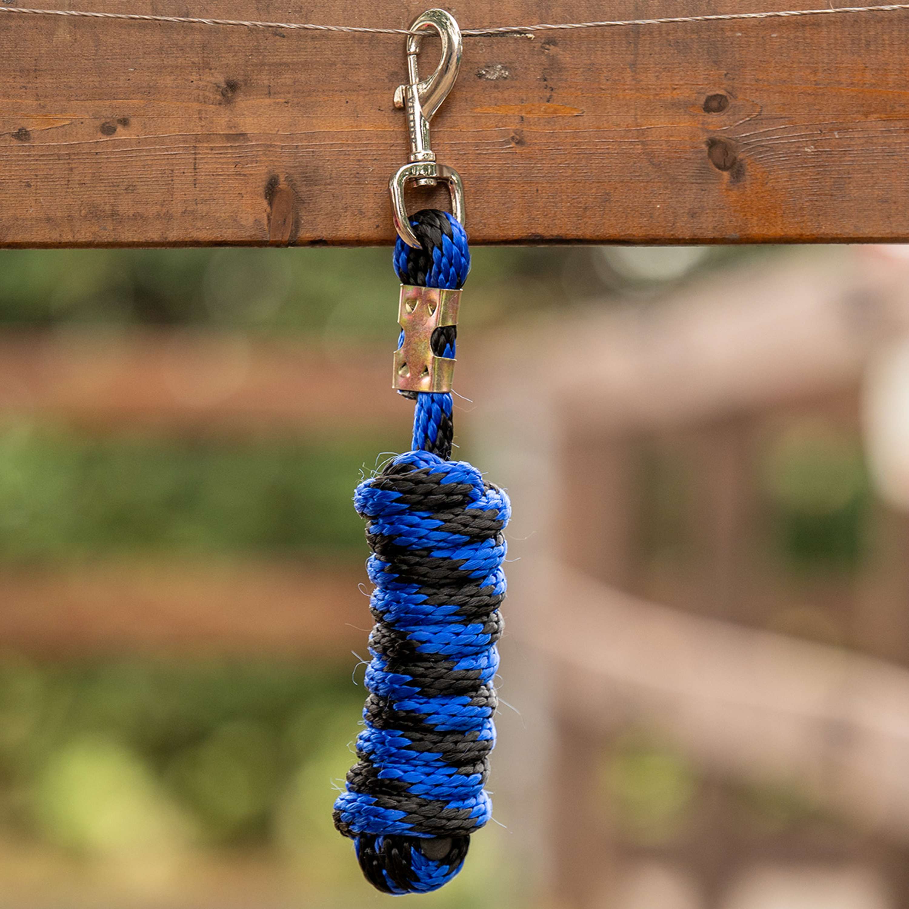 Velder Horsewear Corde pour Licol Colorful Stripe Bleu/Noir
