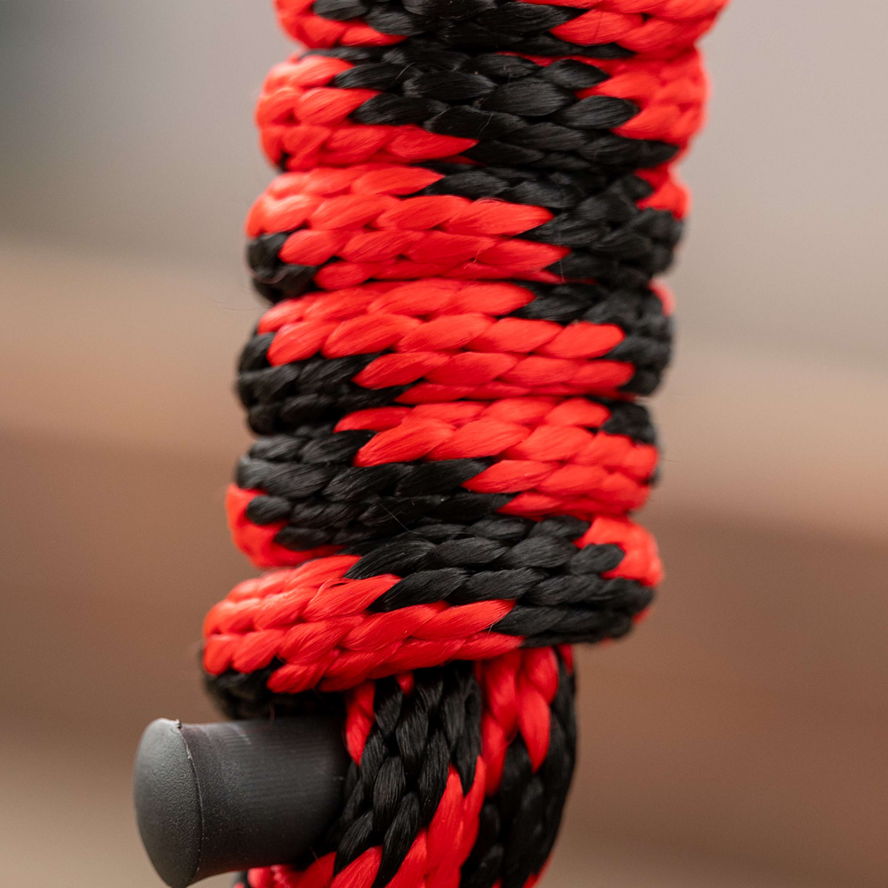 Velder Horsewear Corde pour Licol Colorful Stripe Rouge/Noir