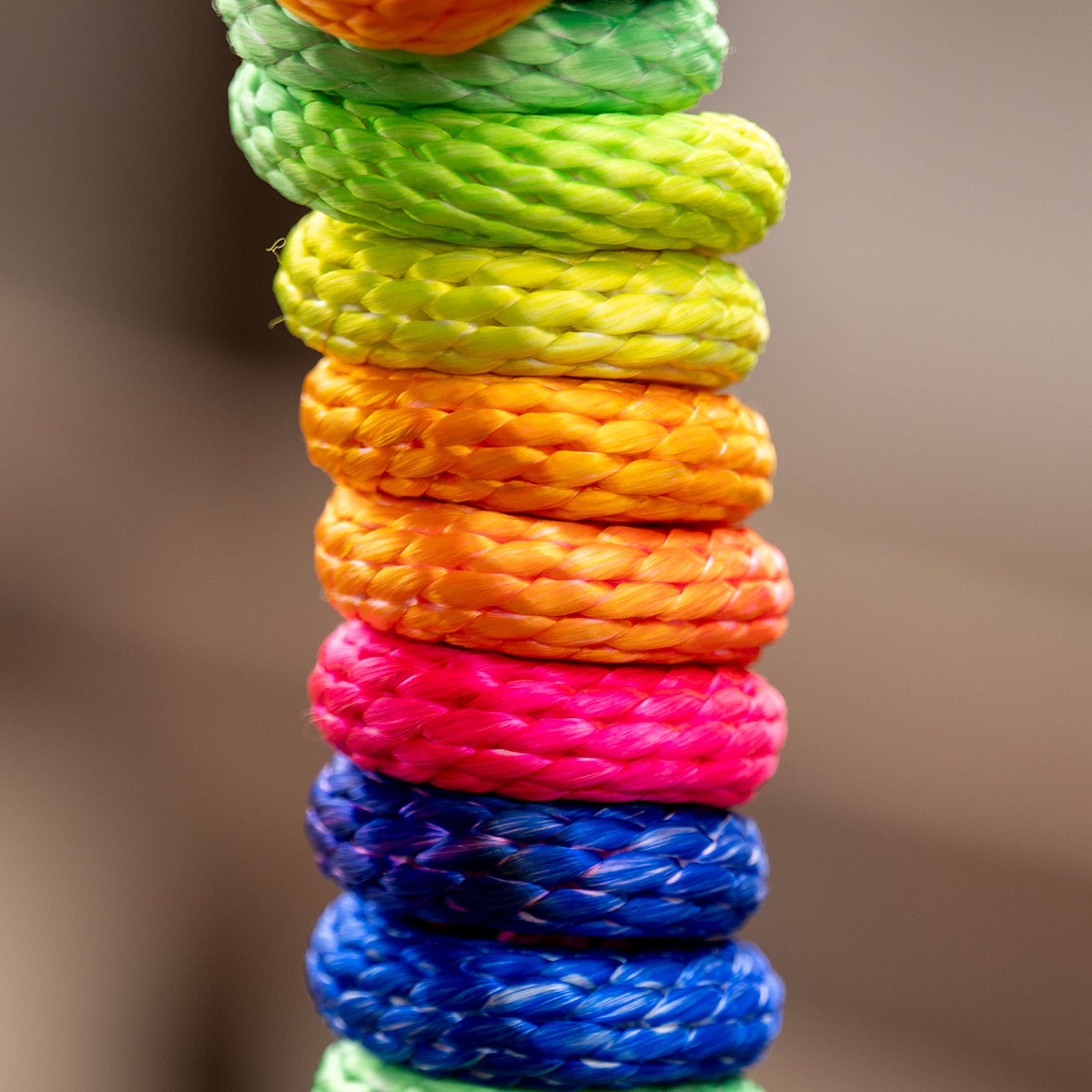 Velder Horsewear Corde pour Licol Colorful Stripe Rainbow Pastel