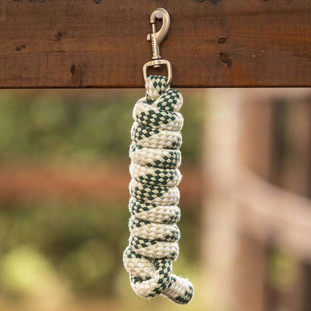 Velder Horsewear Corde pour Licol Soft Grip Dusty Green/Forest Green/Blanc