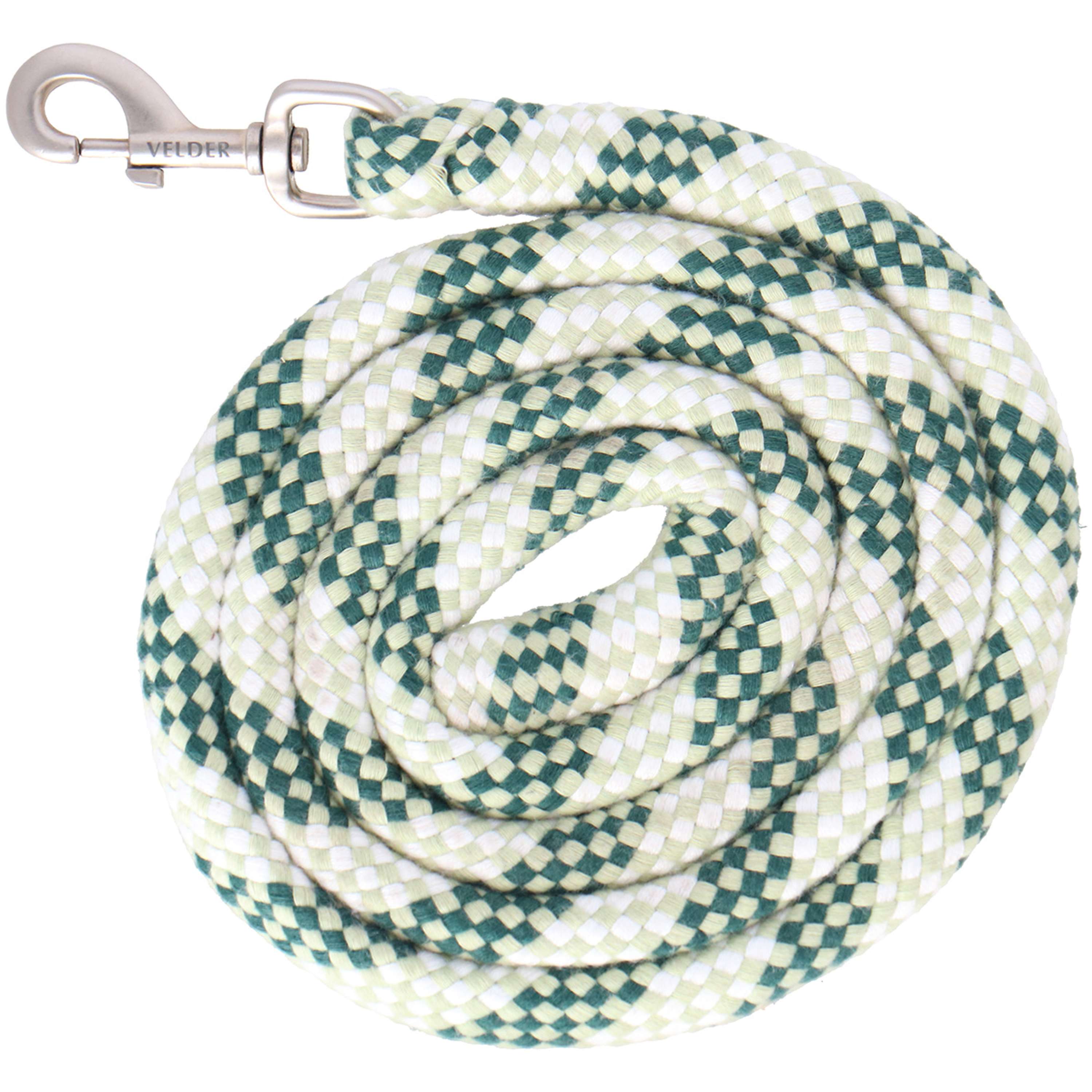 Velder Horsewear Corde pour Licol Soft Grip Dusty Green/Forest Green/Blanc