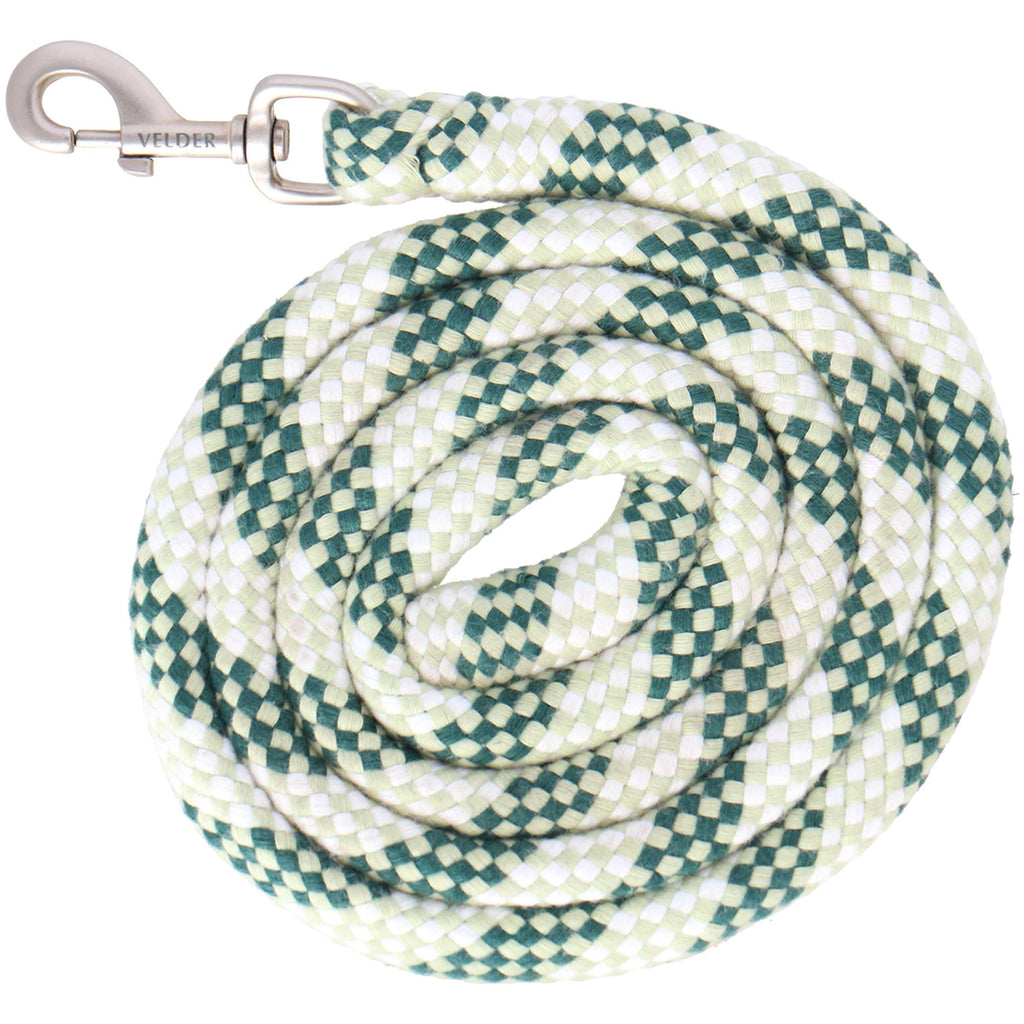 Velder Horsewear Corde pour Licol Soft Grip Dusty Green/Forest Green/Blanc