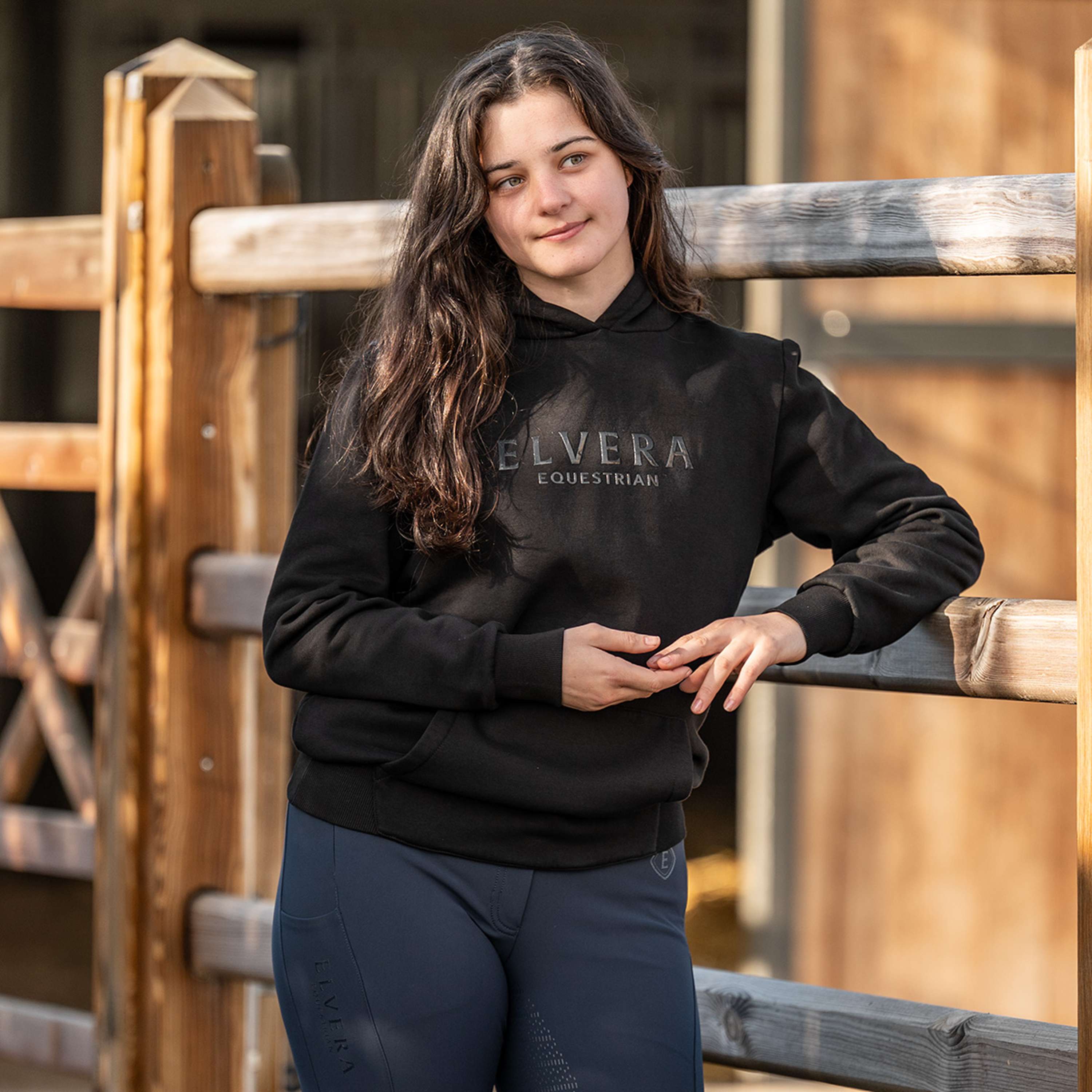 Elvera Equestrian Pull col Hoodie EEUnity Noir