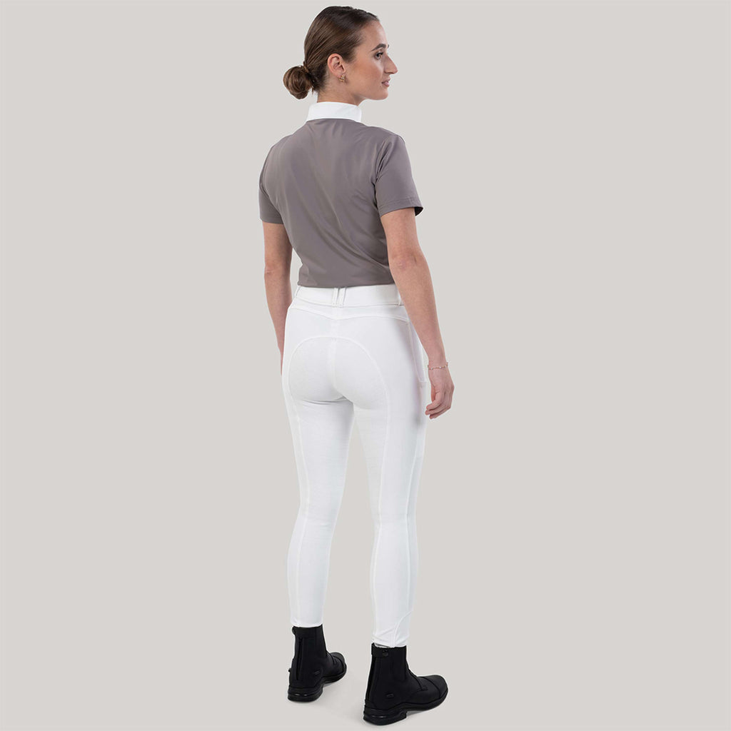 Elvera Equestrian Pantalon d'Équitation Performance Bling Blanc