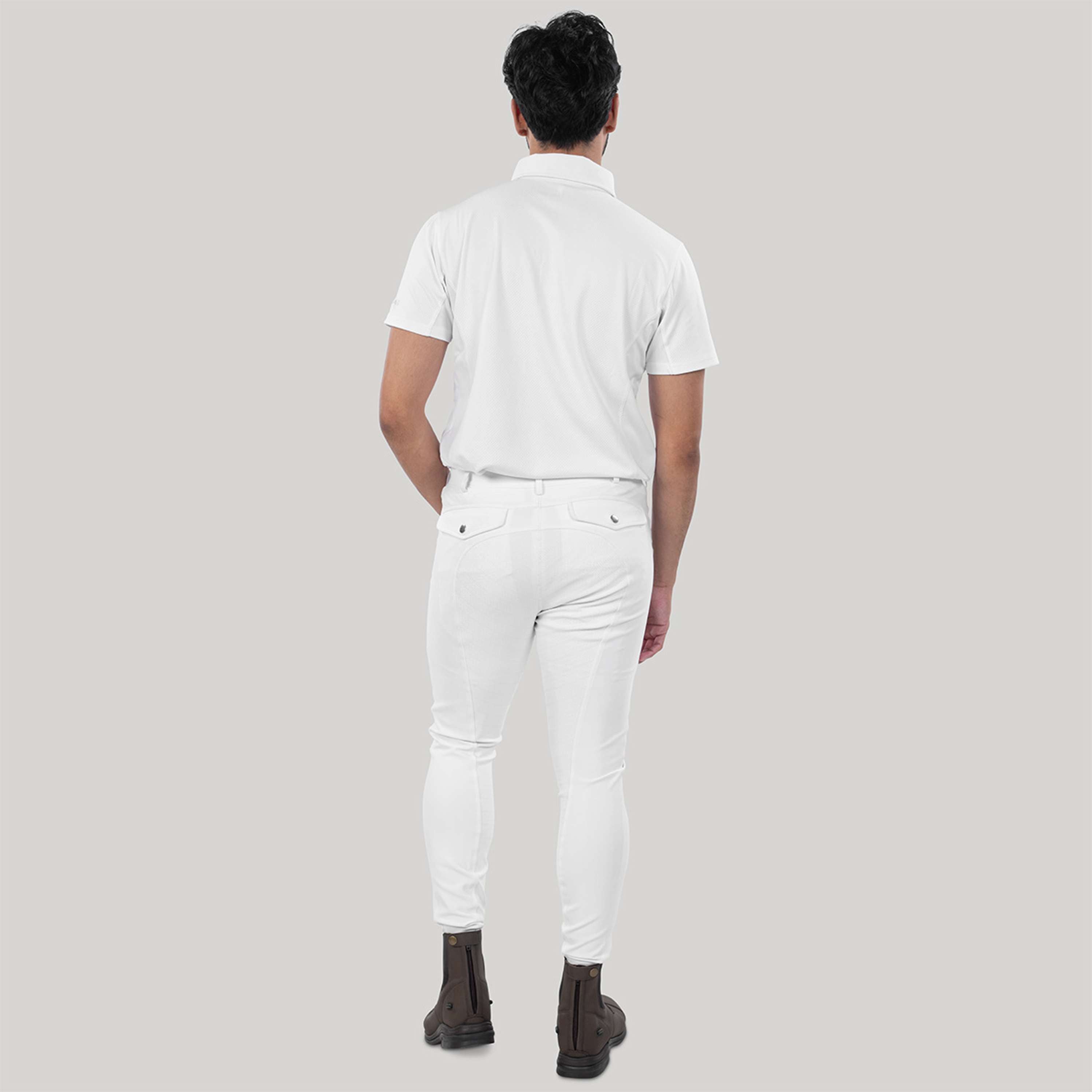 Elvera Equestrian Pantalon d'Équitation Sensitive Pro Hommes Blanc