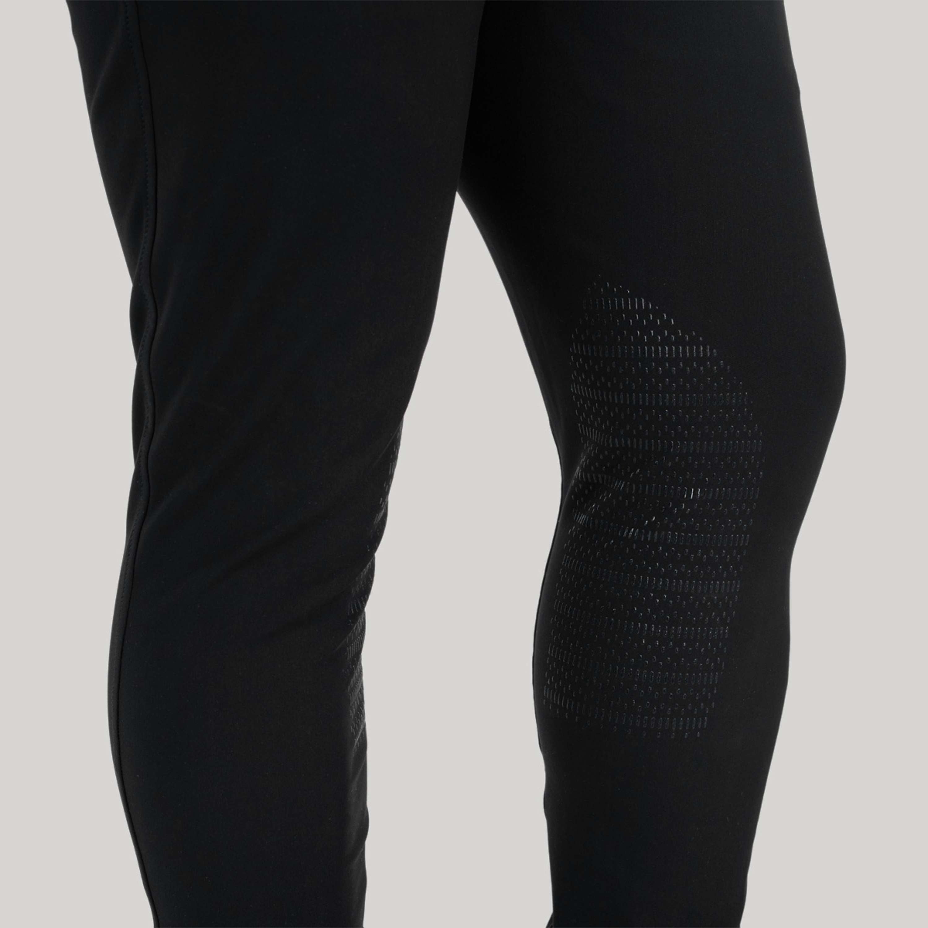 Elvera Equestrian Pantalon d'Équitation Dual Core Pro Half Seat Hommes Noir