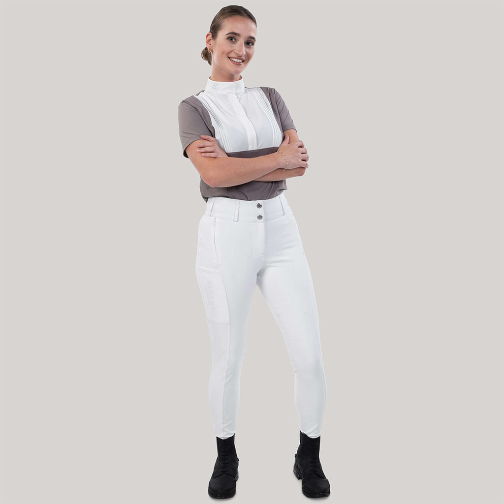Elvera Equestrian Pantalon d'Équitation Sensitive Pro Blanc
