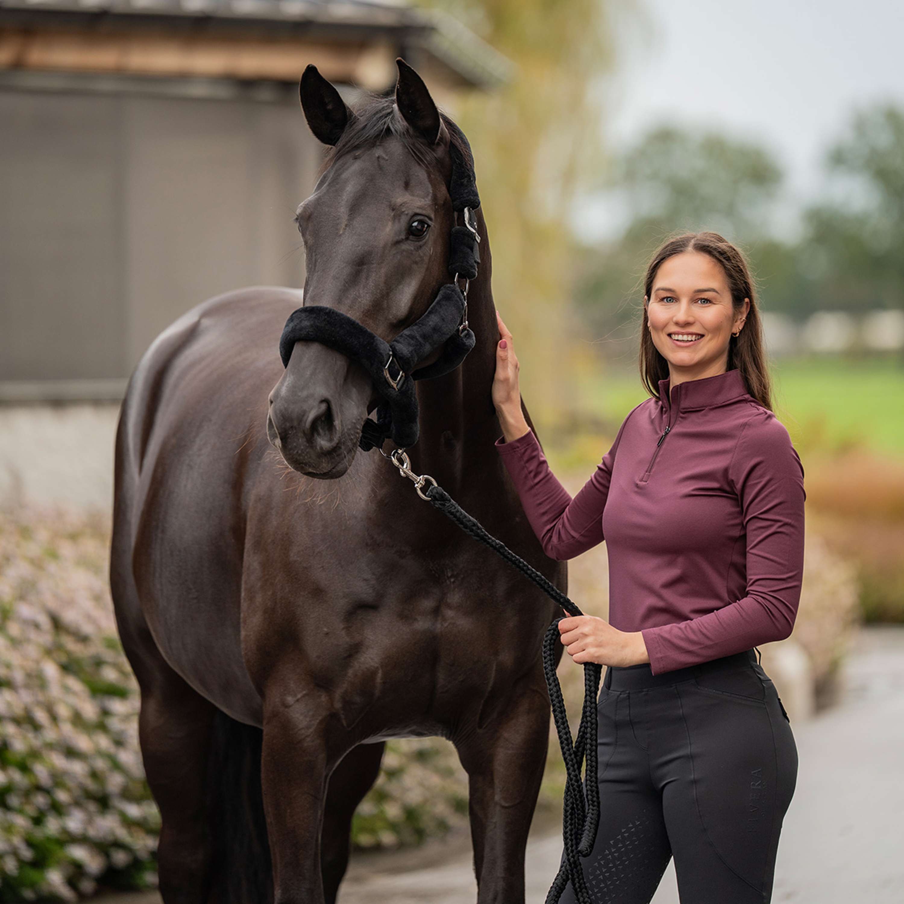 Elvera Equestrian T-shirt Randonnée EEChanel Aubergine