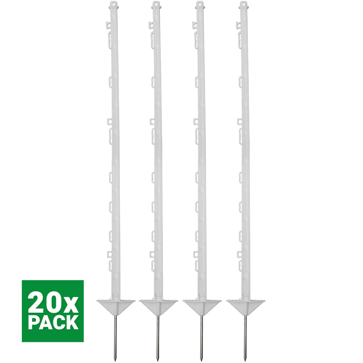 Agradi Power Piquet de Prairie Classic 105cm 20 Pièces Blanc