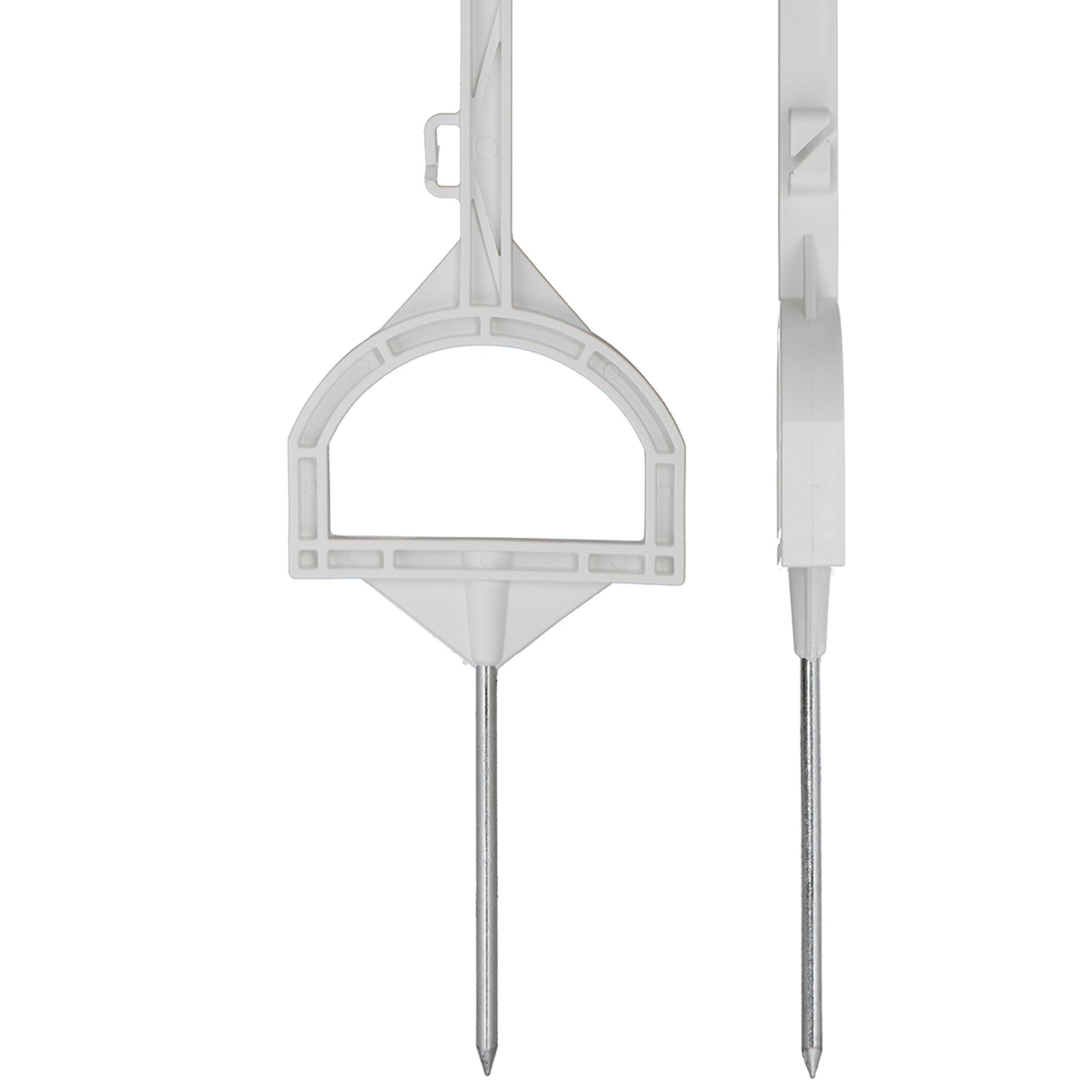 Agradi Power Piquet Avec Étrier 115cm 20 Pièces Blanc Agradi Power Piquet Avec Étrier 115cm 20 Pièces Blanc