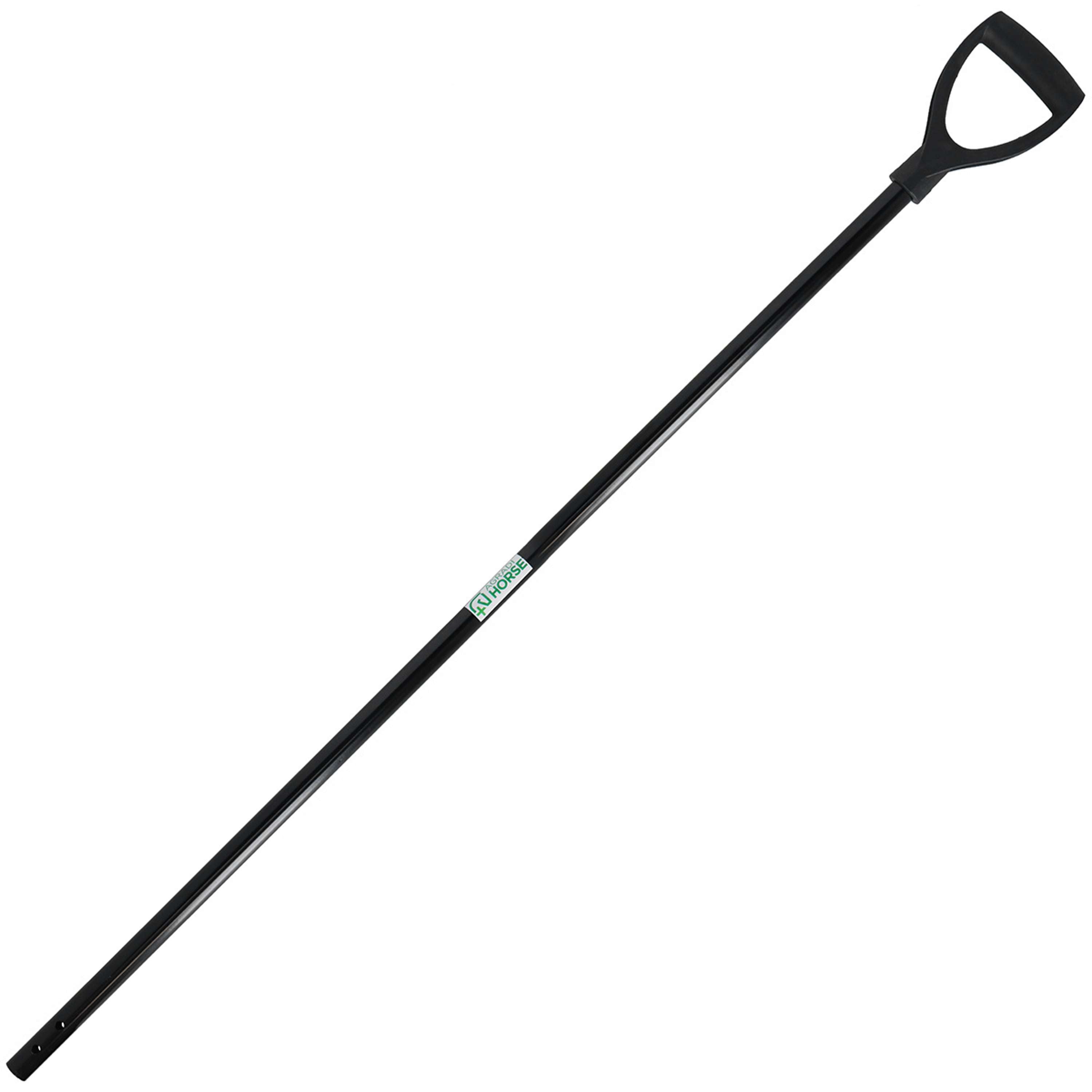 Agradi Horse Manche en métal D-Grip Noir