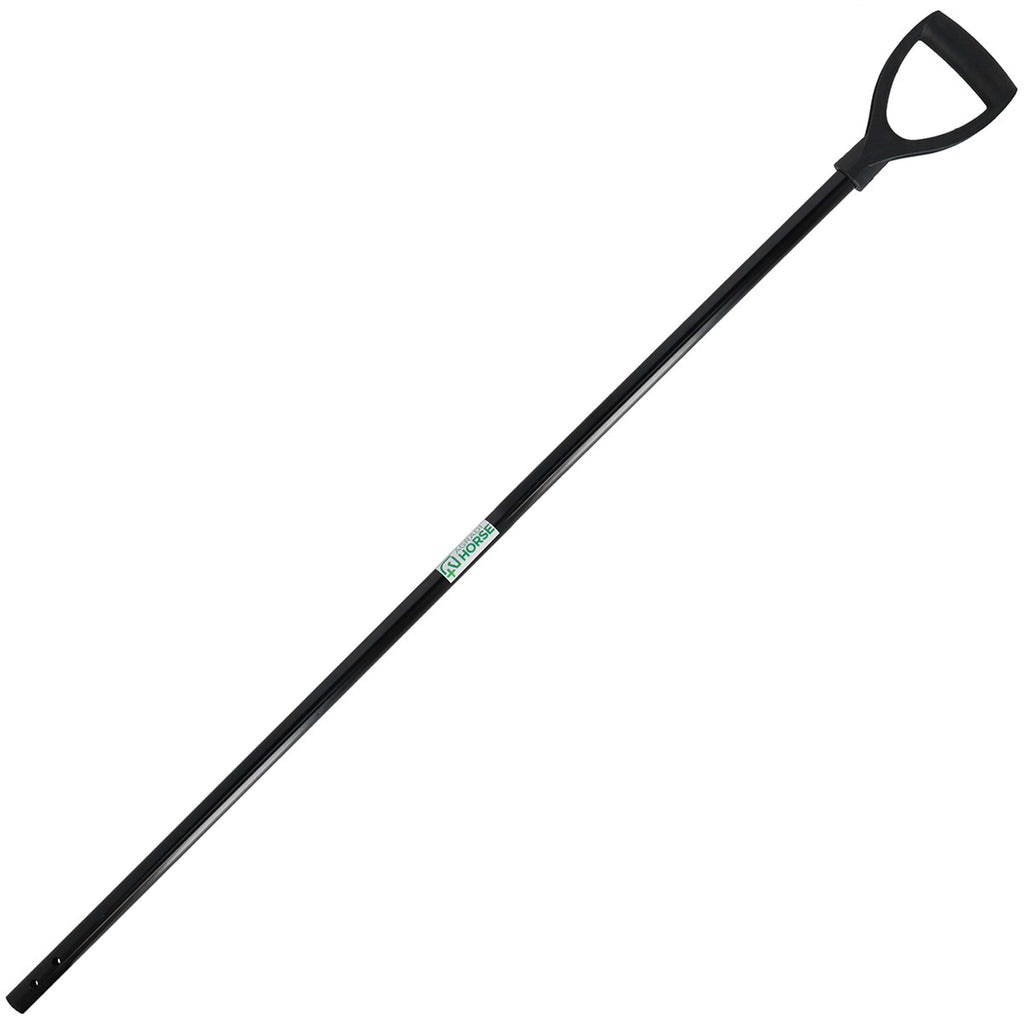 Agradi Horse Manche en métal D-Grip Noir