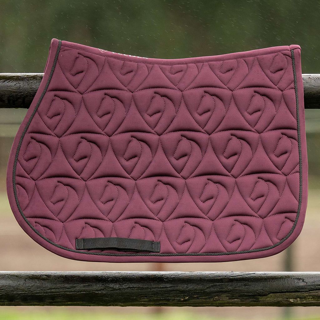 Velder Horsewear Tapis de Selle Unibeau de Saut Bordeaux