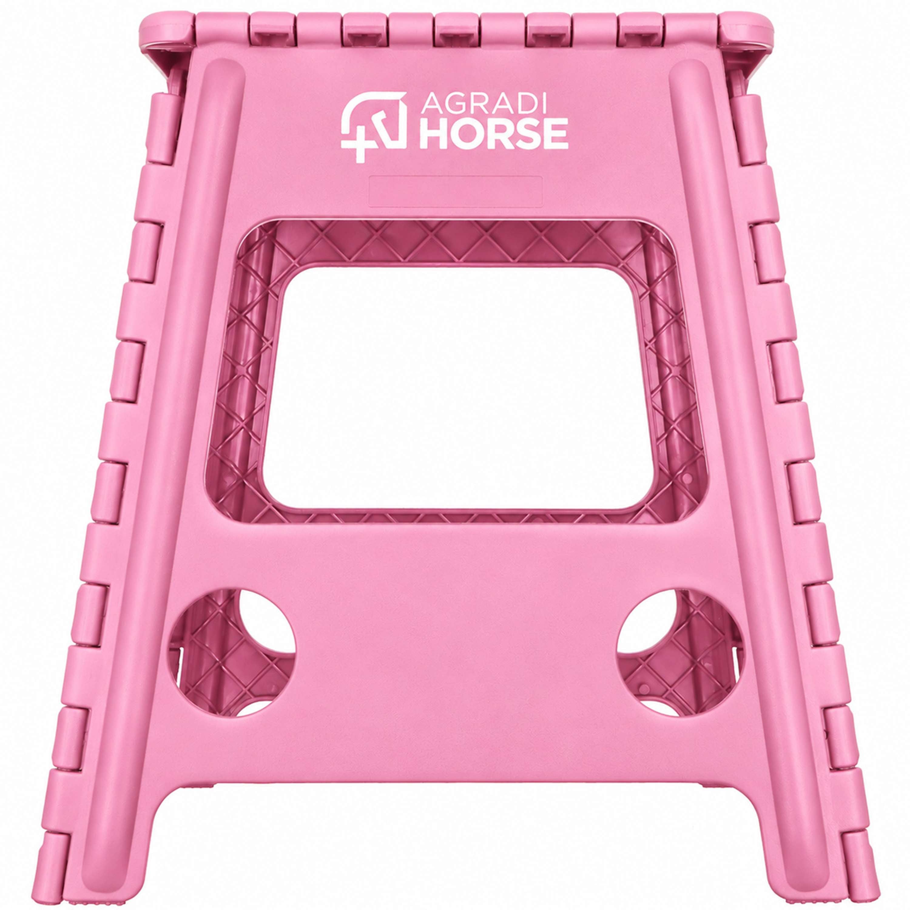 Agradi Horse Petit Marche-Pied Pliant Rose