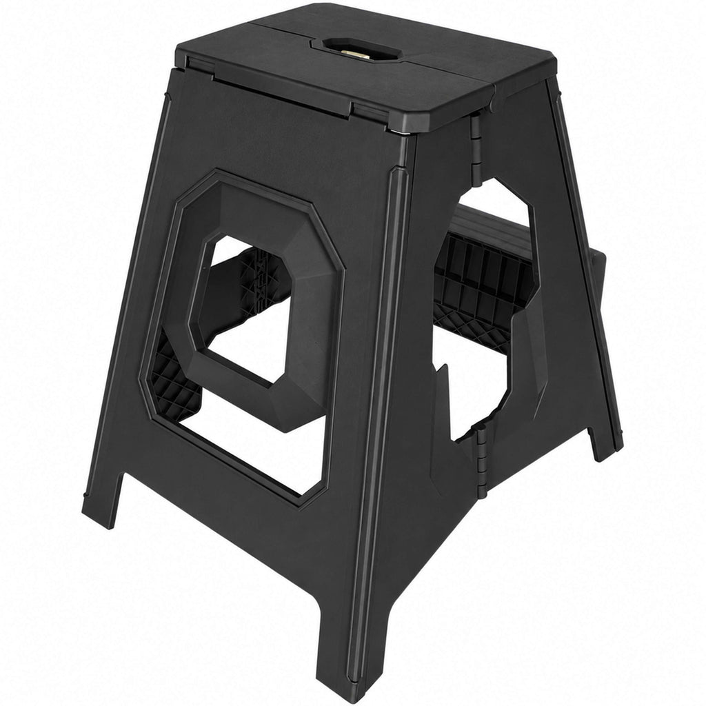 Agradi Horse Tabouret/Marche-Pied Pliant Noir