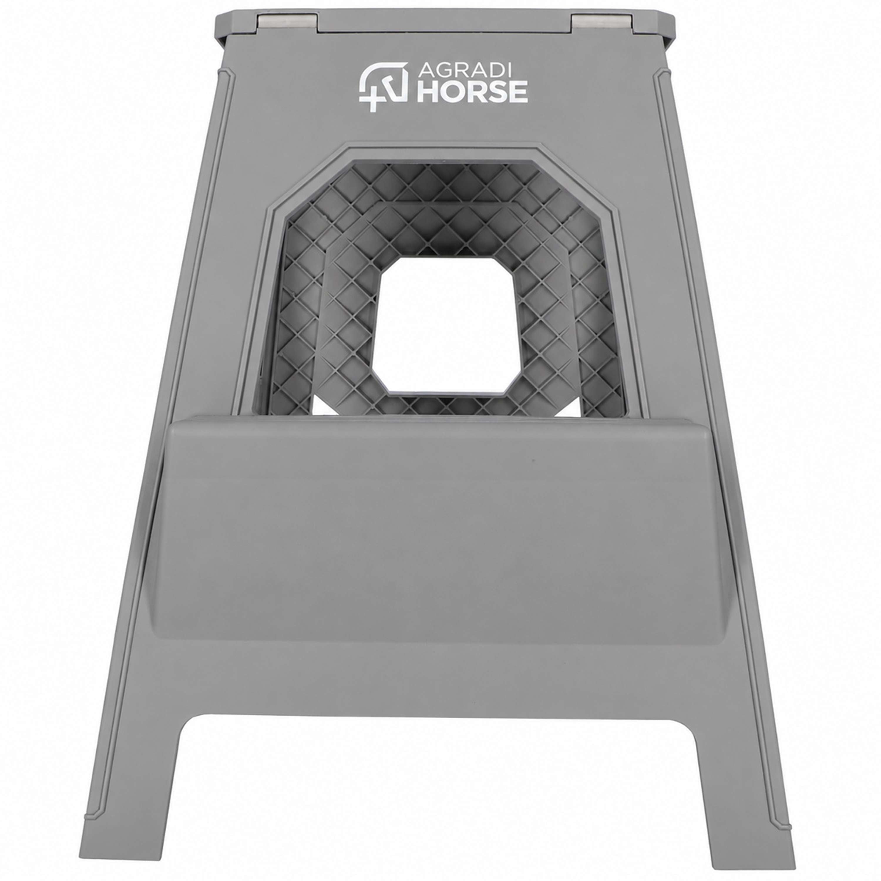 Agradi Horse Tabouret/Marche-Pied Pliant Gris