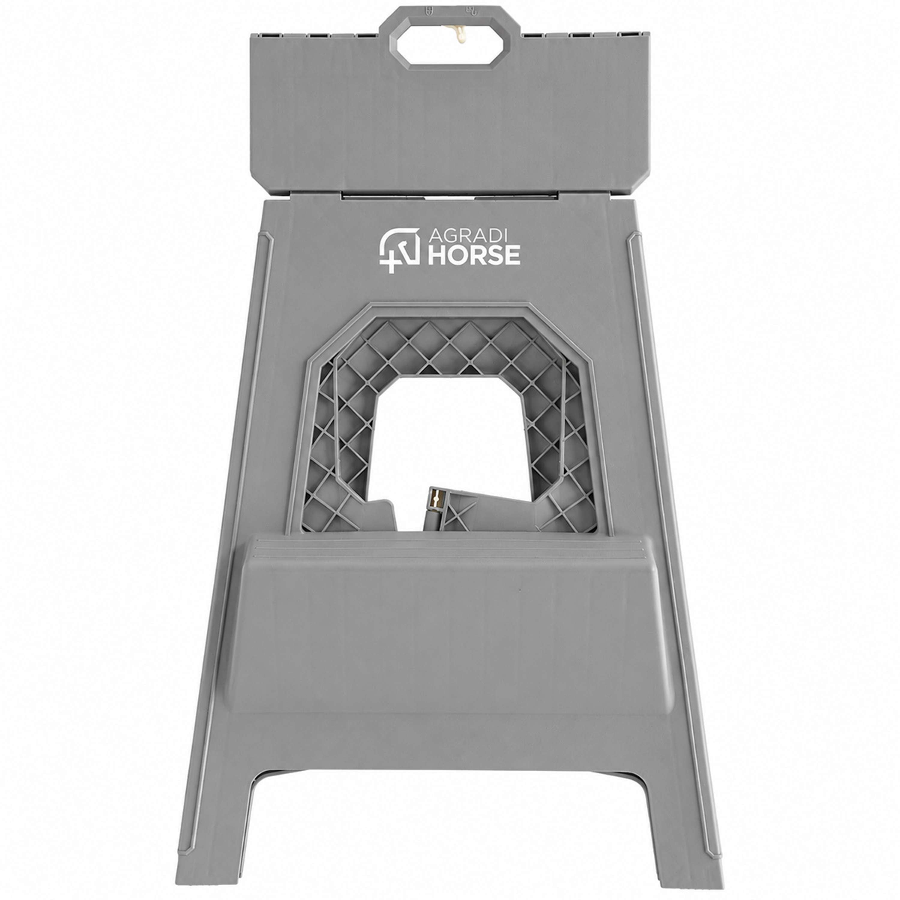 Agradi Horse Tabouret/Marche-Pied Pliant Gris