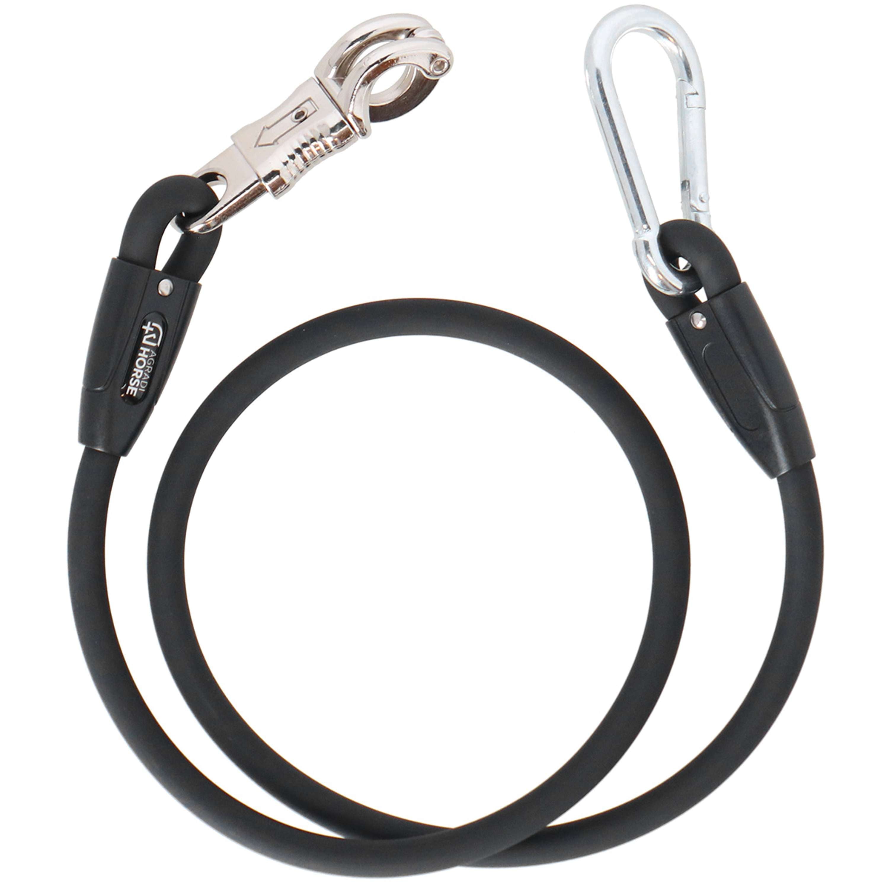 Agradi Horse Chaîne d'Attache Silicone Noir