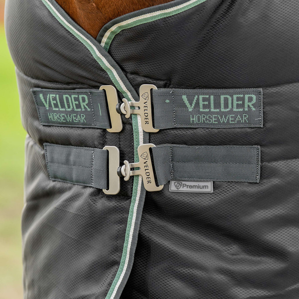 Velder Horsewear Premium Couverture d'Écurie 210D Diamond Ripstop 100g Night Forest