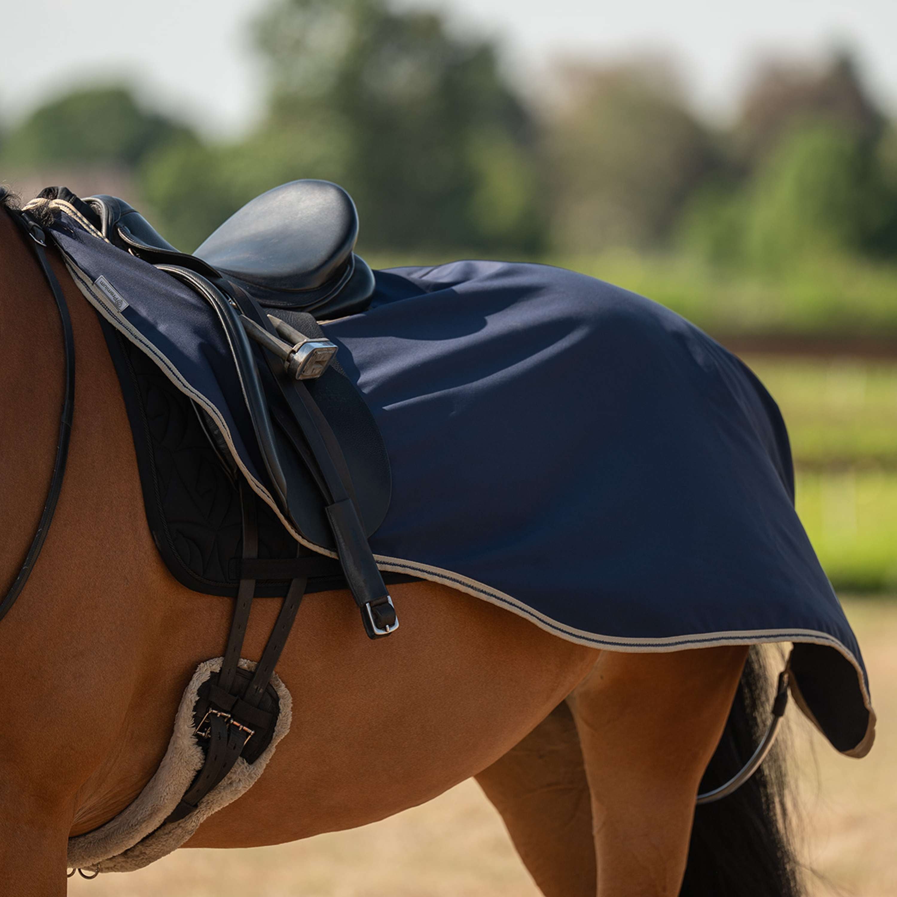 Velder Horsewear Essentials Couvre-reins Navy/Dune