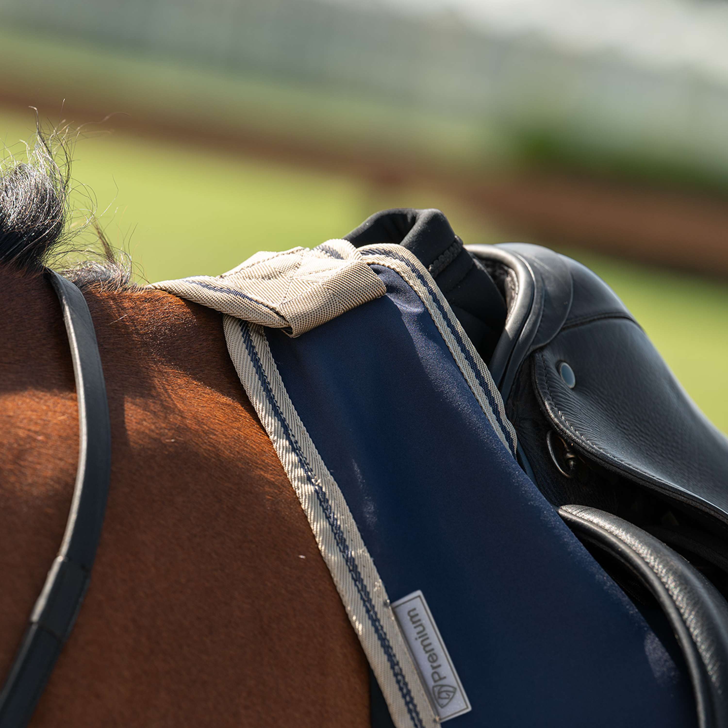Velder Horsewear Essentials Couvre-reins Navy/Dune