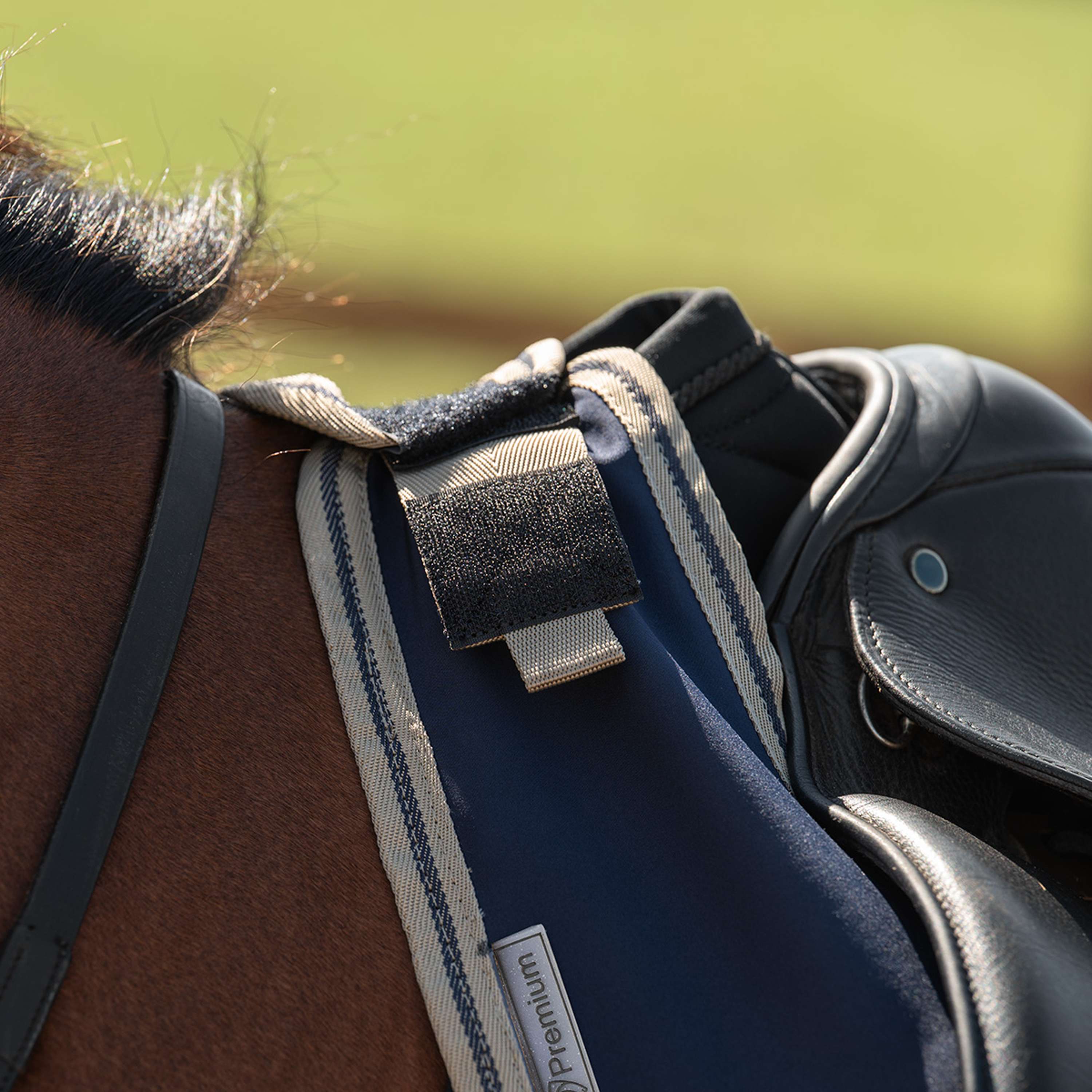 Velder Horsewear Essentials Couvre-reins Navy/Dune