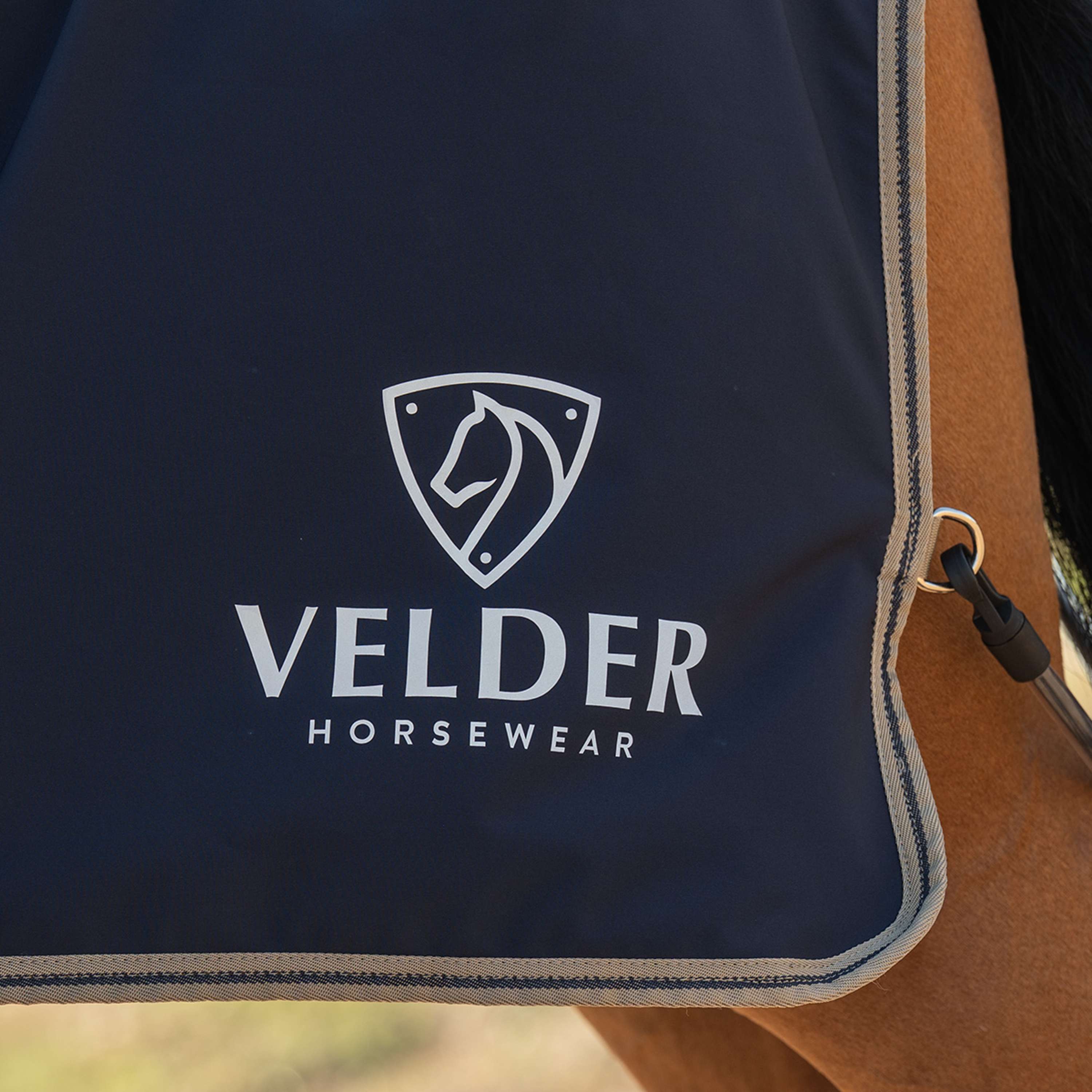 Velder Horsewear Essentials Couvre-reins Navy/Dune